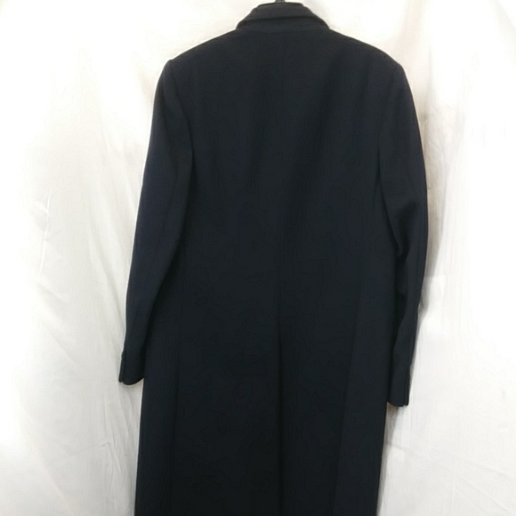Jos. A. Bank Hand Tailored in England Wool and Cashmere Navy Winter Coat, Size L - Picture 4 of 8